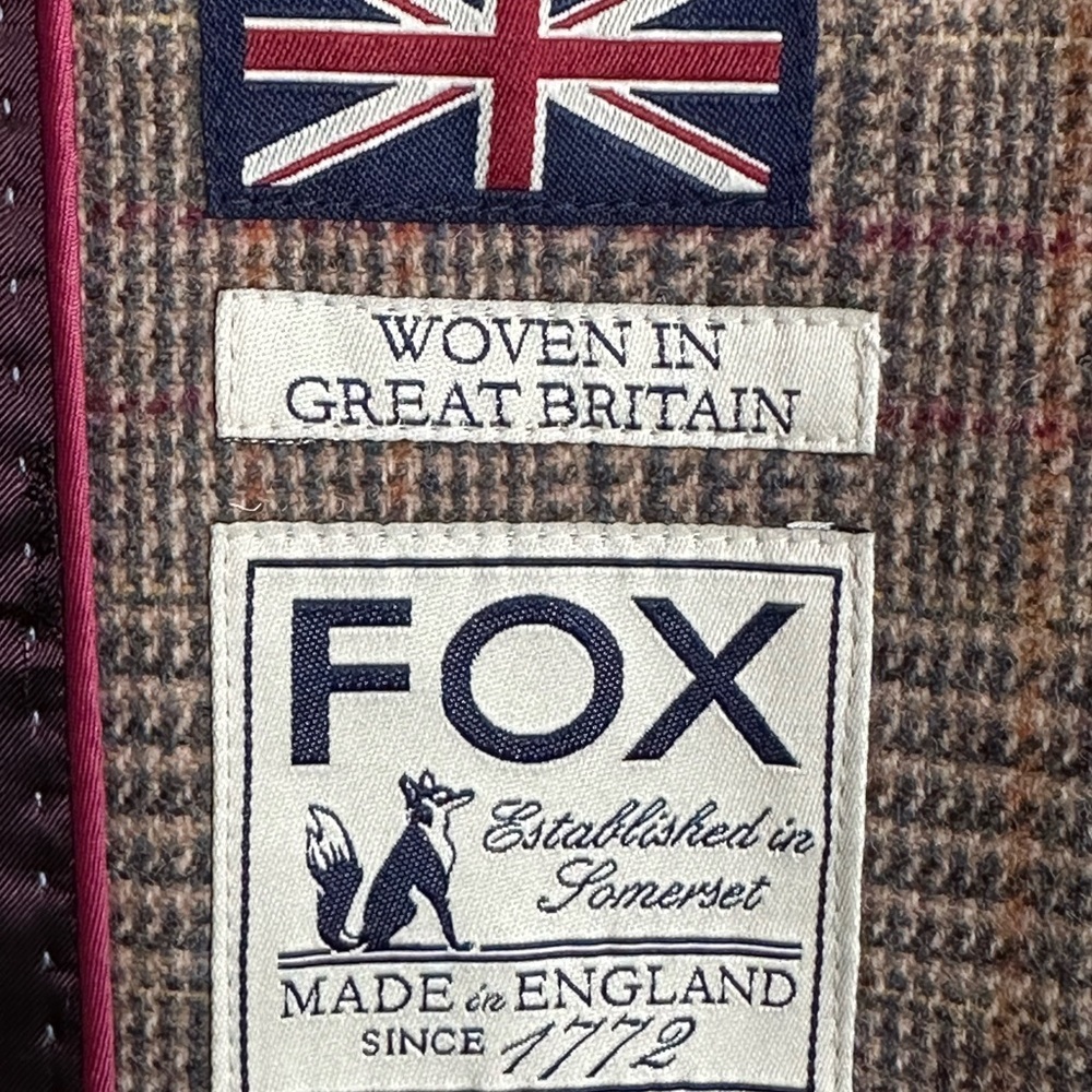JACK WILLS Fox Brothers Lambswool Glen Plaid‎ Blazer British Tailored Jacket 6 - Picture 11 of 16